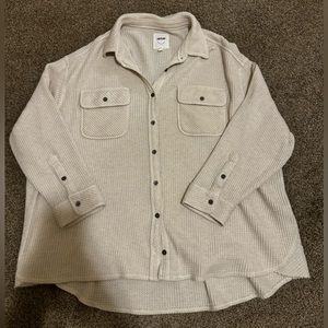 Aerie Cream Button Down Shirt